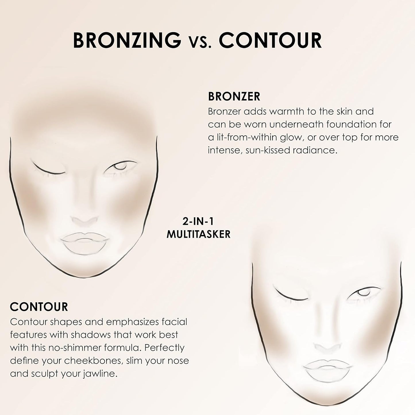 TEMPTU S/B Silicone-Based Shimmer Airbrush Bronzer: Long-Lasting, Buildable Formula | Bronzes & Contours the Complexion with a Soft Golden Glow
