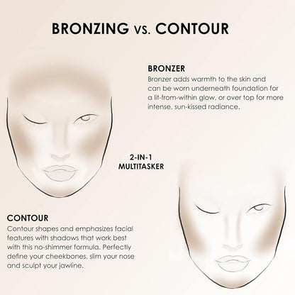 TEMPTU S/B Silicone-Based Shimmer Airbrush Bronzer: Long-Lasting, Buildable Formula | Bronzes & Contours the Complexion with a Soft Golden Glow