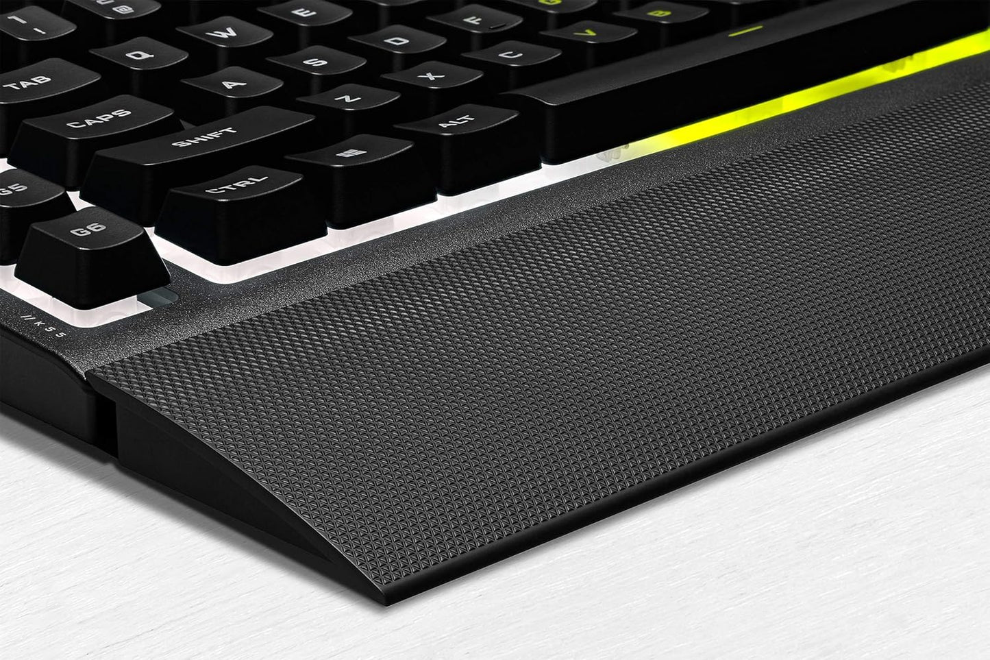 CORSAIR K55 RGB Pro-Dynamic RGB Backlighting - Six Macro Keys with Elgato Stream Deck Software Integration-Ip42 Dust and Spill Resistant-Detachable Palm Rest-Dedicated Media and Volume Keys, Black