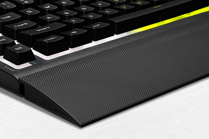 CORSAIR K55 RGB Pro-Dynamic RGB Backlighting - Six Macro Keys with Elgato Stream Deck Software Integration-Ip42 Dust and Spill Resistant-Detachable Palm Rest-Dedicated Media and Volume Keys, Black