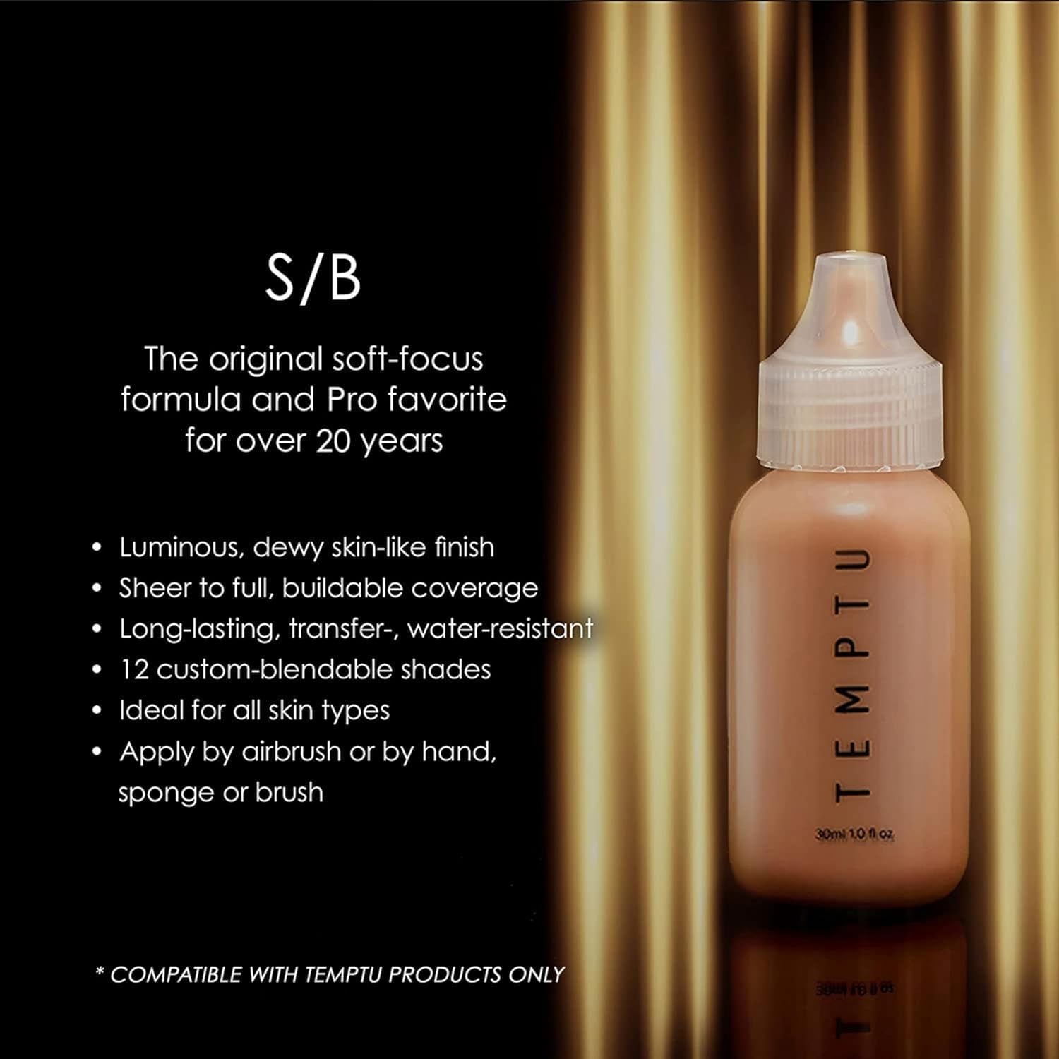 TEMPTU S/B Silicone-Based Airbrush Foundation